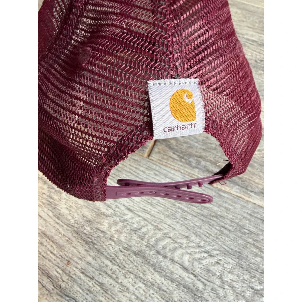 Carhartt Trucker Hat One Size Embroidered Mesh Snapback Hat Spell Out Mens OSFA